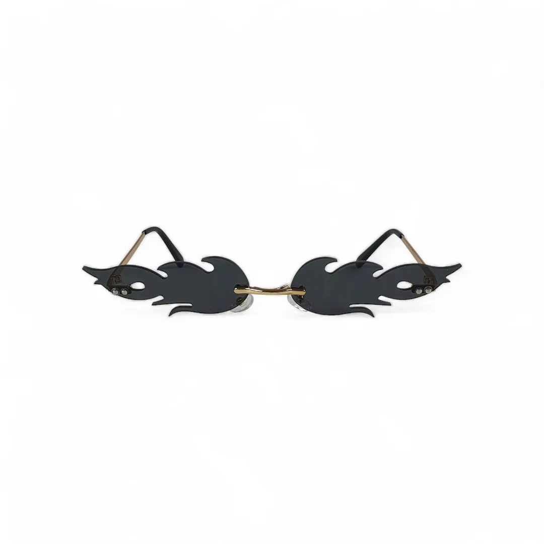 BLAZE Rimless Sunglasses in Black
