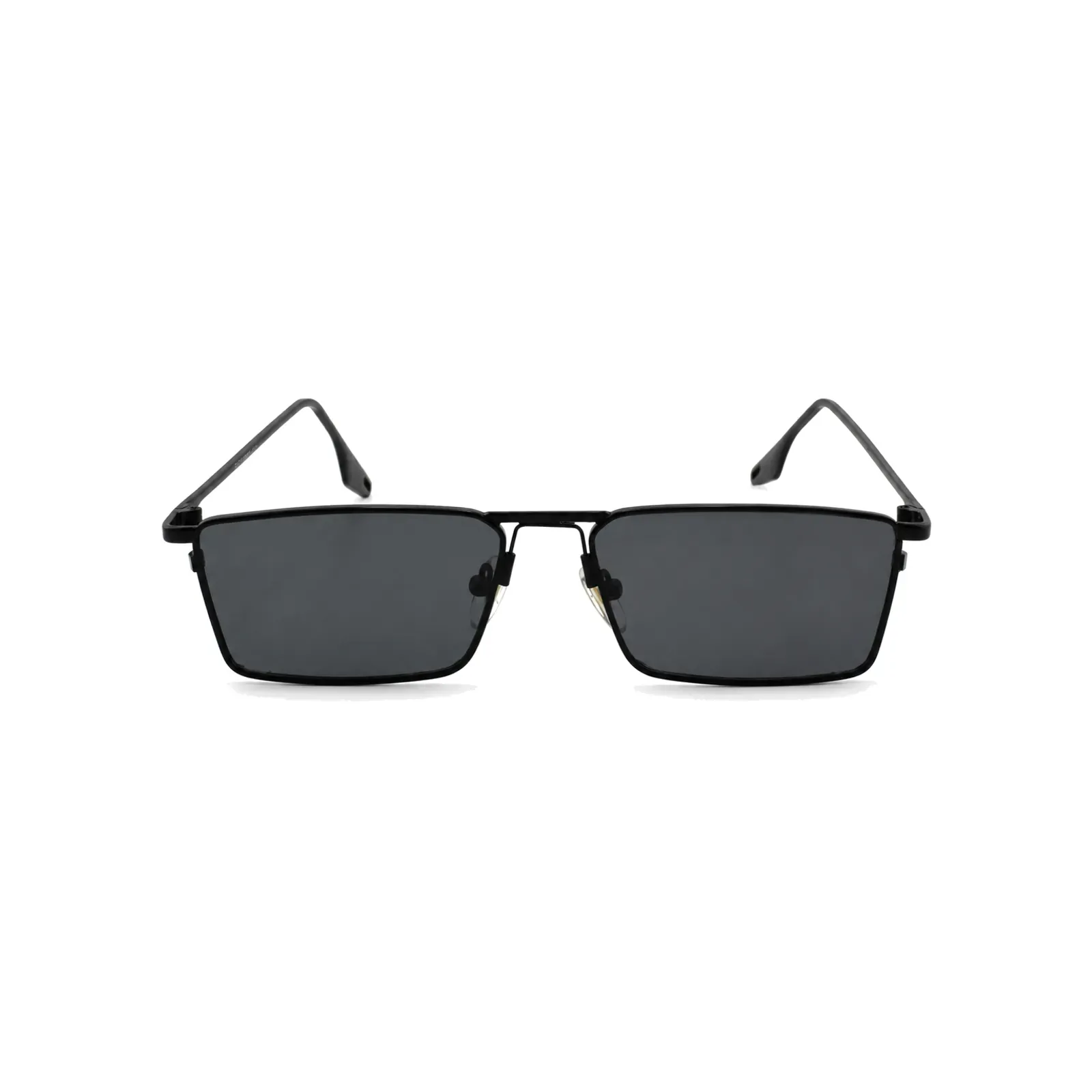 PALM Semi-Rimless Sunglasses in Black On Black