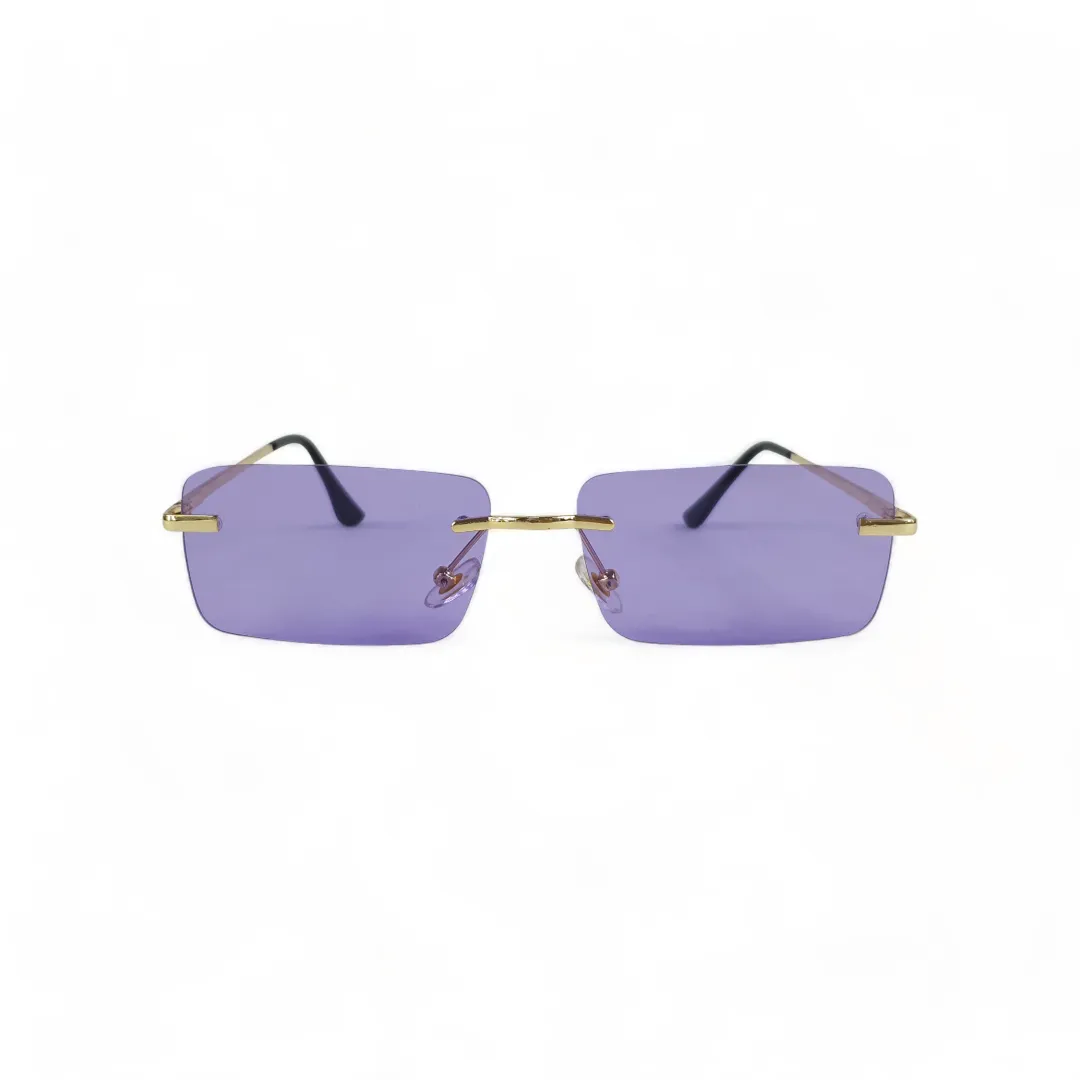 SMOKE Rimless Rectangle Sunglasses