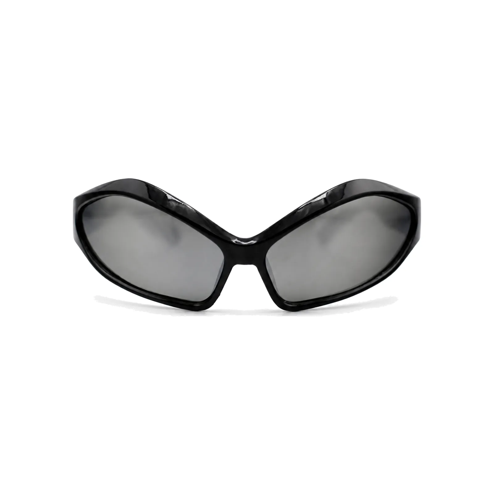 SPEED Cat-Eye Wrap Sunglasses in Black