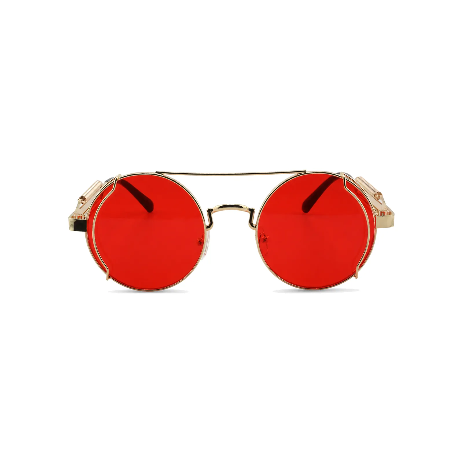 STEAM Round Sunglasses in Red